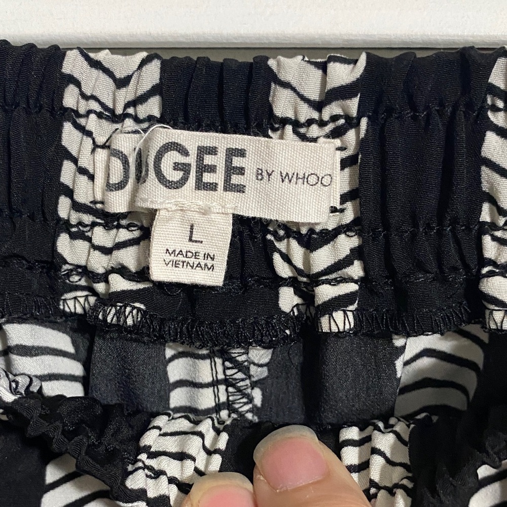 Dubgee by whoopy Black and White Striped Pants - Picture 5 of 8